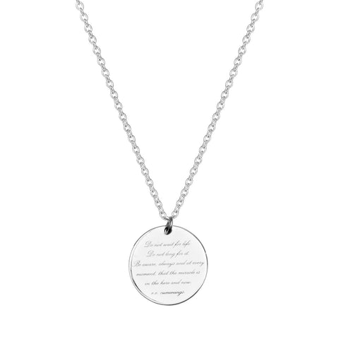 POETIC DISC LONG NECKLACE