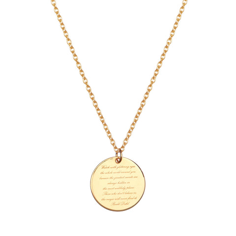 POETIC DISC LONG NECKLACE